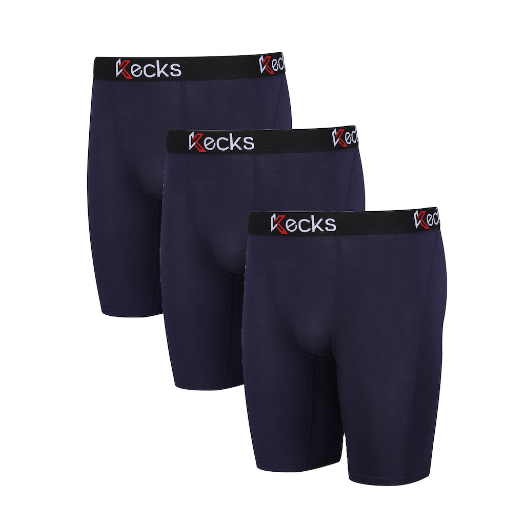 3 Pack Navy Boxer Shorts