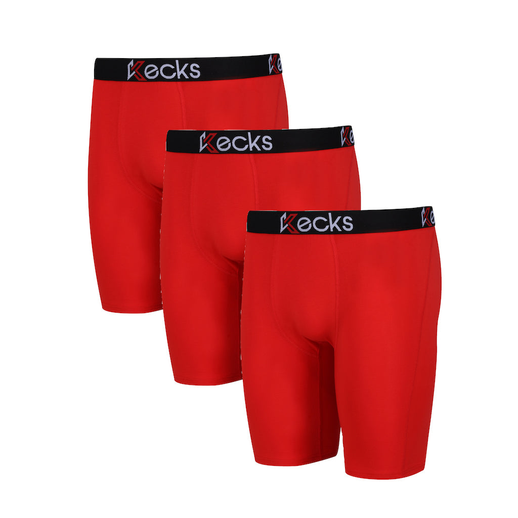3 Pack Red Boxer Shorts