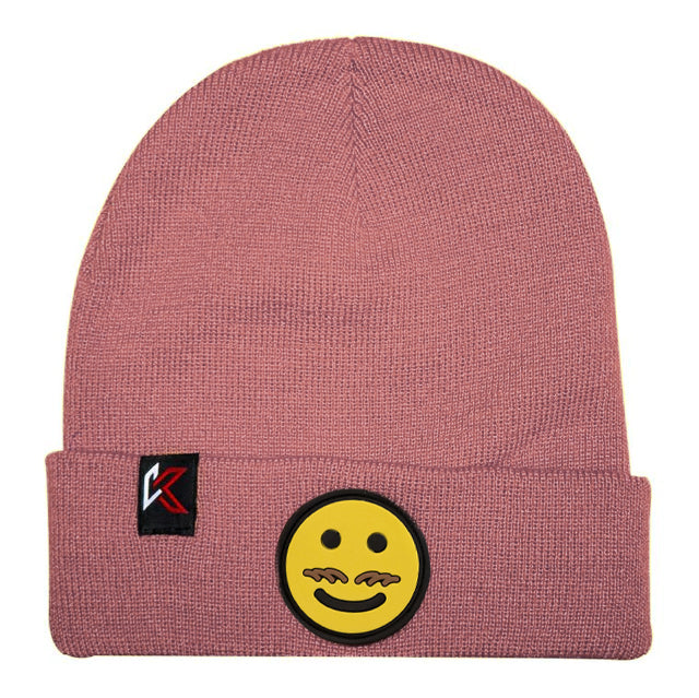 Kids Emoji Pink Beanie Hat